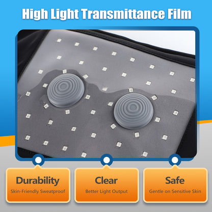 QJ™ Vibration Massage Support Elastic Waist Belt 48 Infrared 660850 Heat Therapy Red Light Waist Belt Physiotherapy