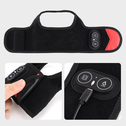 QJ™   36 LED Beads Ankle Massager 660 850nm Red Light Far Infrared Heating Vibration Bracelet for Foot Pain Relief